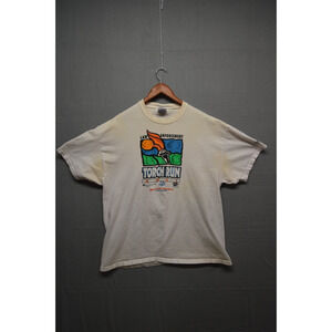 Vintage 2001 Special Olympics Delaware Law Enforcement Torch Run T-Shirt Hanes B